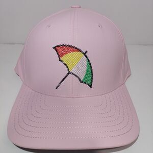 Puma Golf X Arnold Palmer Pink Umbrella Snapback FlexFit 110 Hat Adult